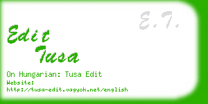 edit tusa business card